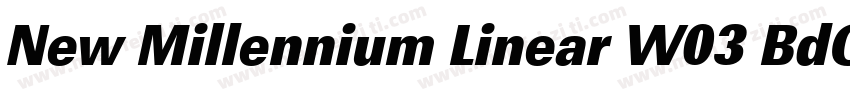 New Millennium Linear W03 BdObl字体转换